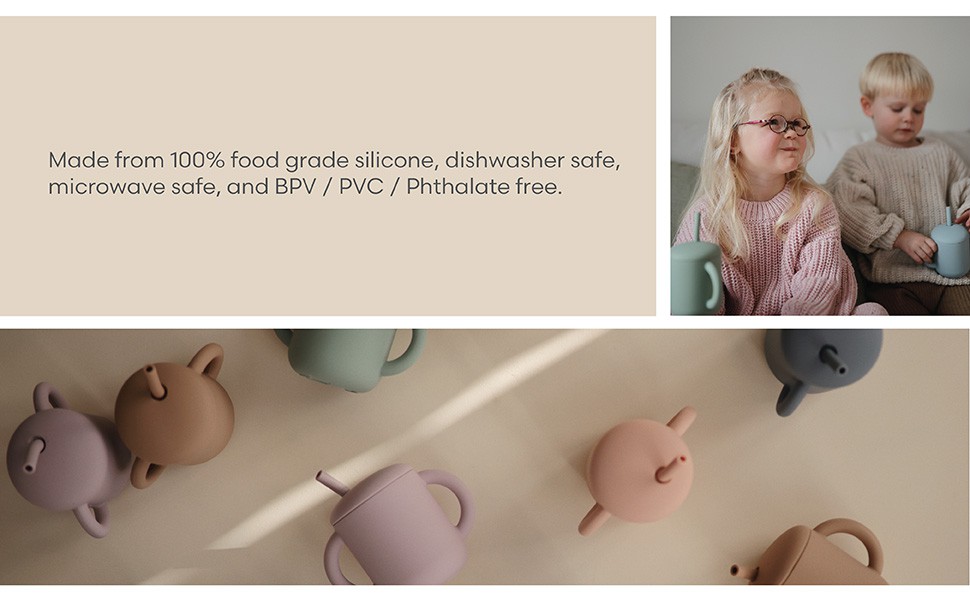 custom silicone straw cup